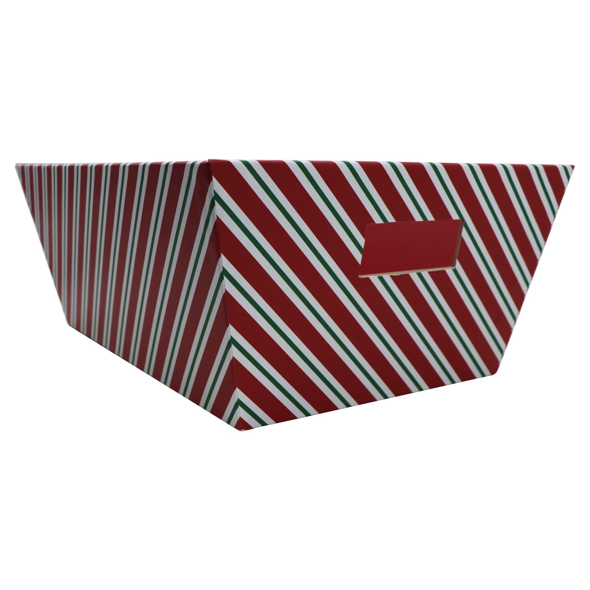 slide 2 of 3, Red Stripe Gift Bin By Ashland, 13 in x 9 in x 5 in