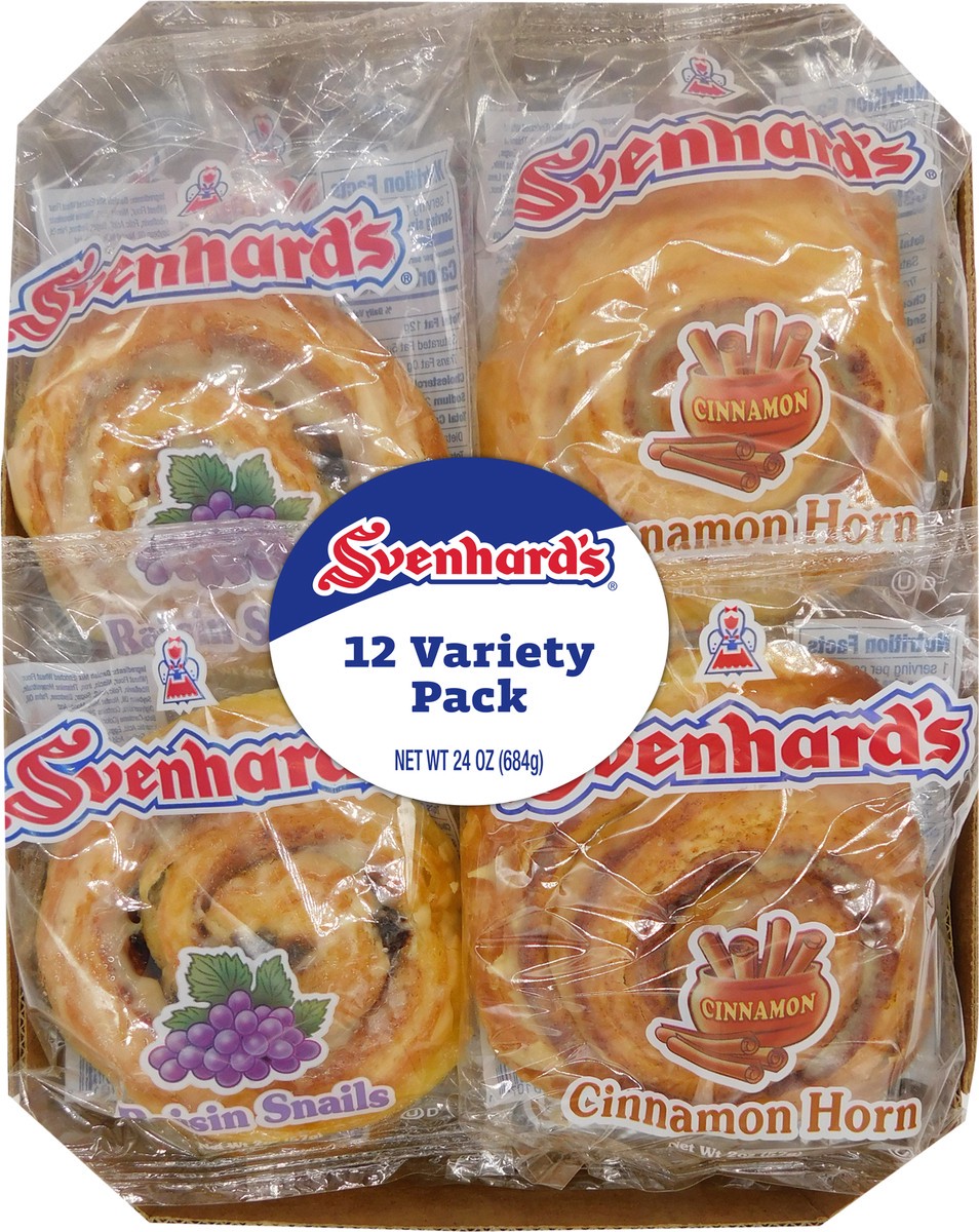 slide 3 of 3, Svenhard's Cinnamon & Raisin Pastry Variety Pack, 12 ct