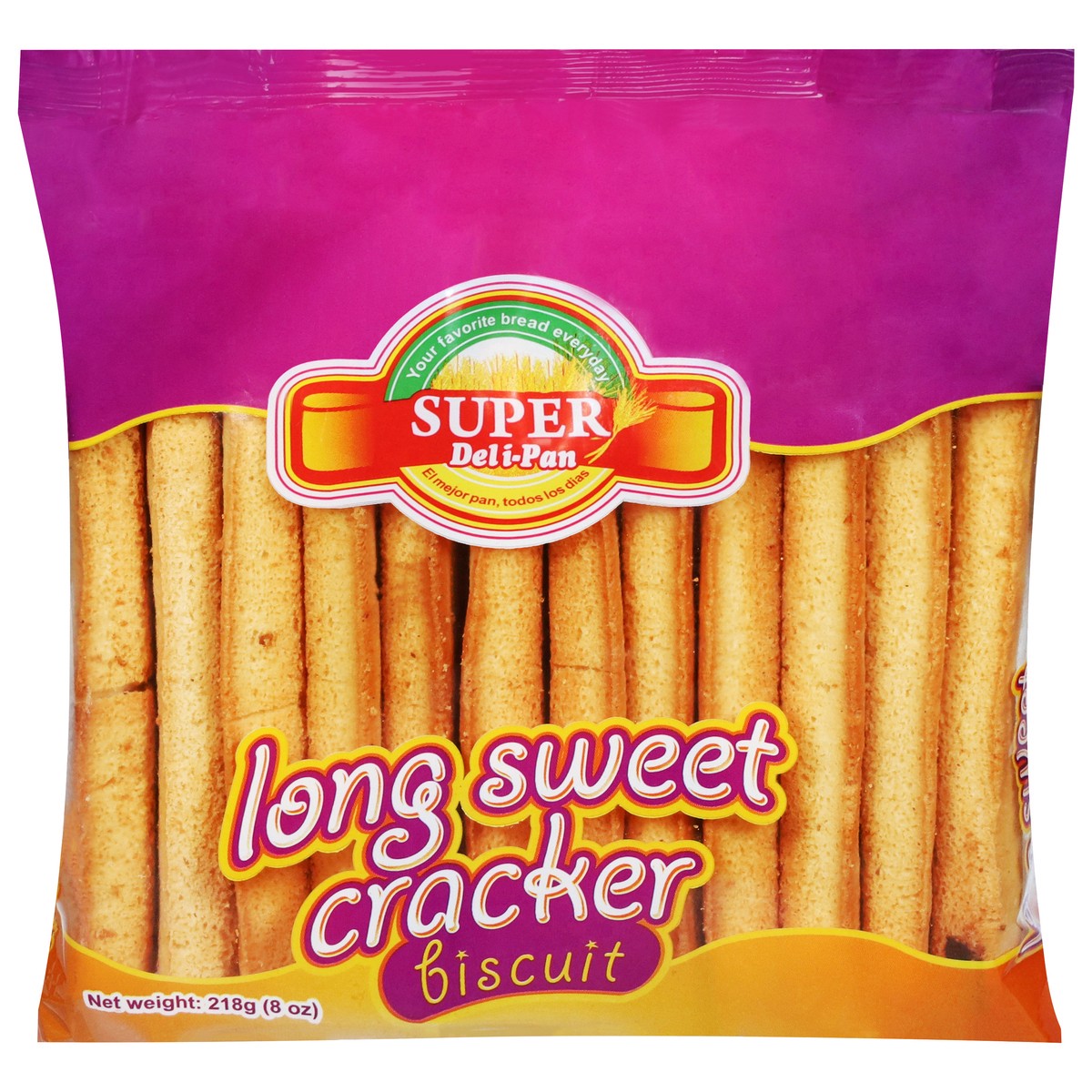 slide 7 of 14, Super Deli-Pan Long Sweet Cracker Biscuit 218 g, 8 oz