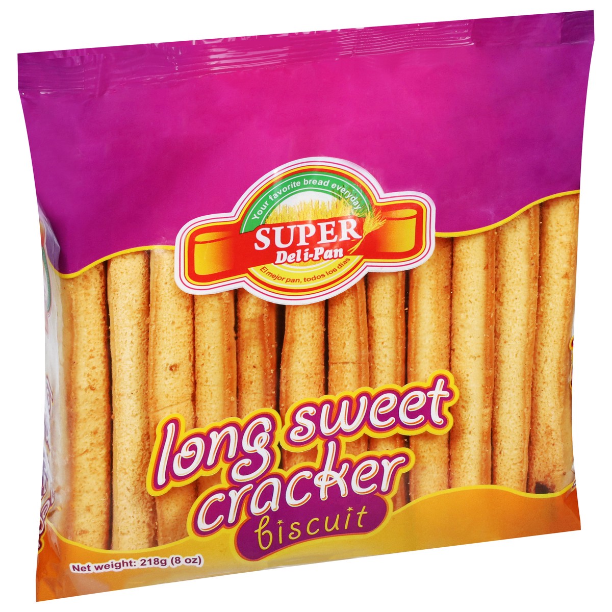 slide 9 of 14, Super Deli-Pan Long Sweet Cracker Biscuit 218 g, 8 oz