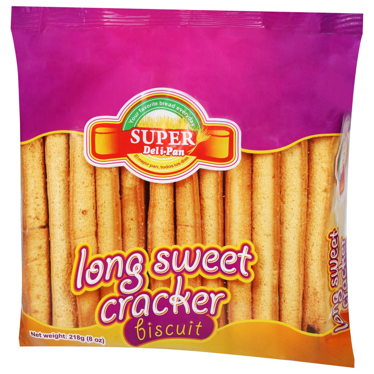 slide 11 of 14, Super Deli-Pan Long Sweet Cracker Biscuit 218 g, 8 oz