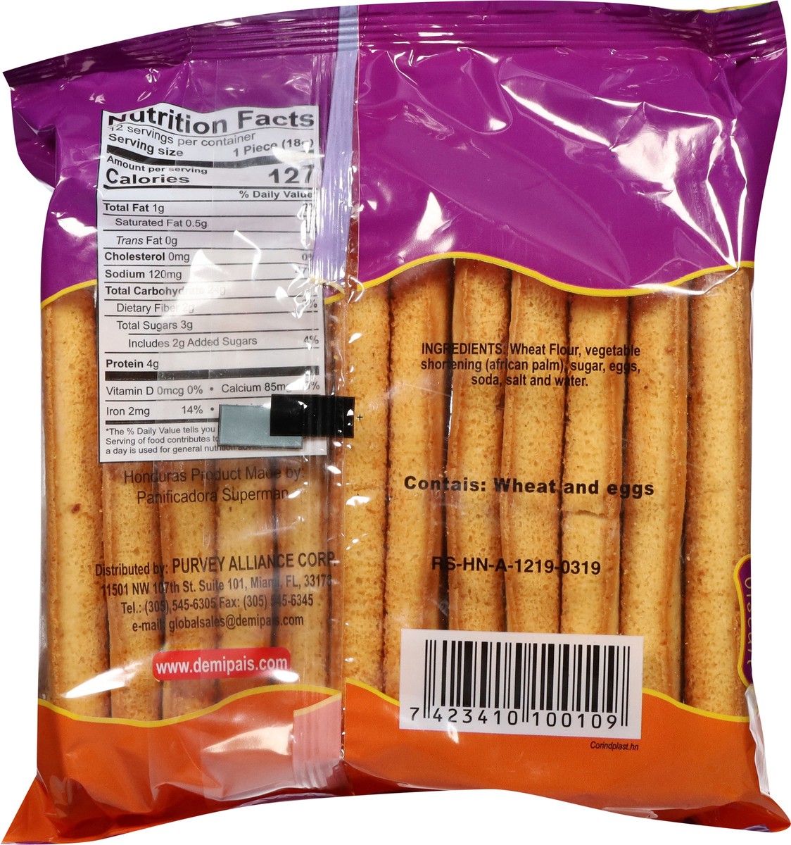 slide 6 of 14, Super Deli-Pan Long Sweet Cracker Biscuit 218 g, 8 oz