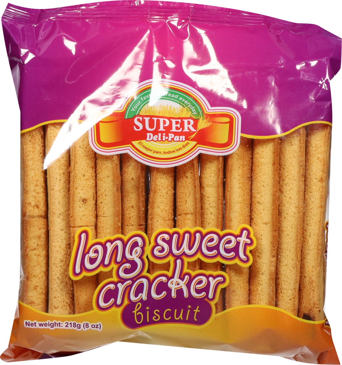 slide 8 of 14, Super Deli-Pan Long Sweet Cracker Biscuit 218 g, 8 oz