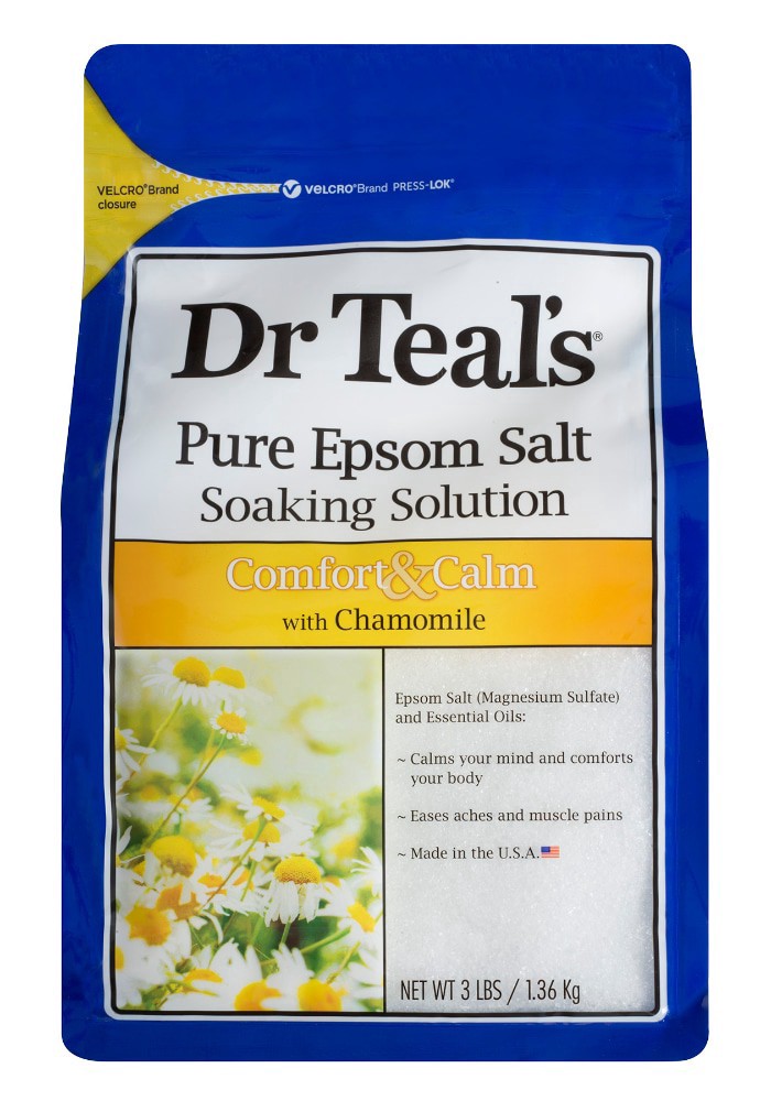 slide 1 of 3, Dr. Teal's Calm Epsom Salt, 3 lb