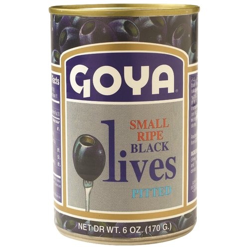 slide 1 of 1, Goya Small Ripe Black Olives, 1 ct