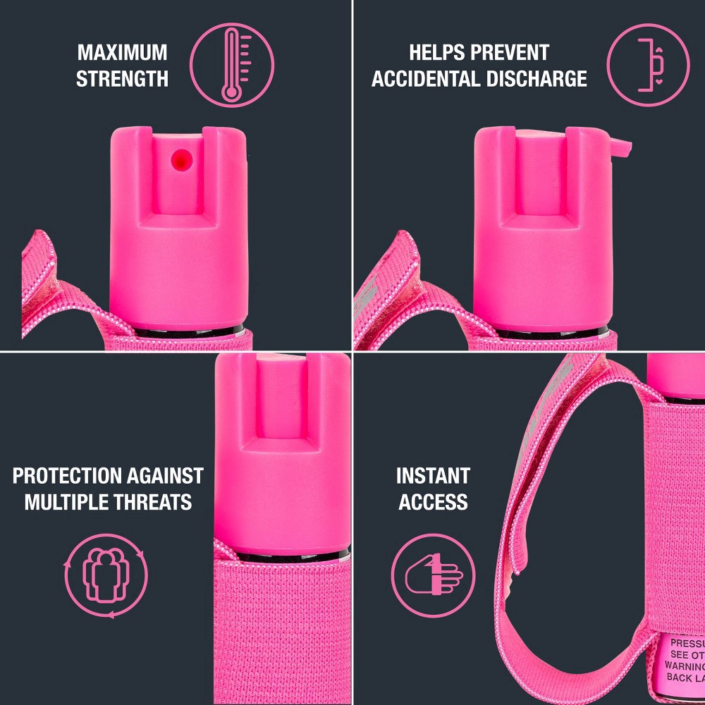 slide 21 of 25, SABRE Runner's Pepper Gel Spray - Pink, 1 ct