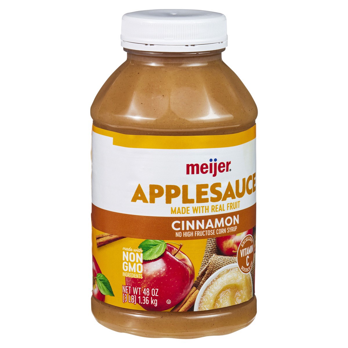 slide 9 of 29, Meijer Cinnamon Applesauce, 48 oz