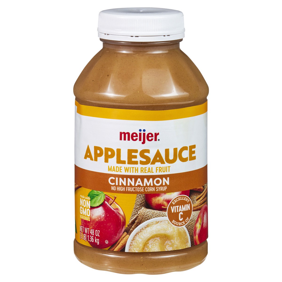 slide 1 of 29, Meijer Cinnamon Applesauce, 48 oz