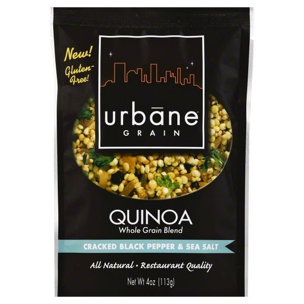 slide 1 of 1, Urbane Grain Quinoa, Cracked Black Pepper & Sea Salt, 4 oz