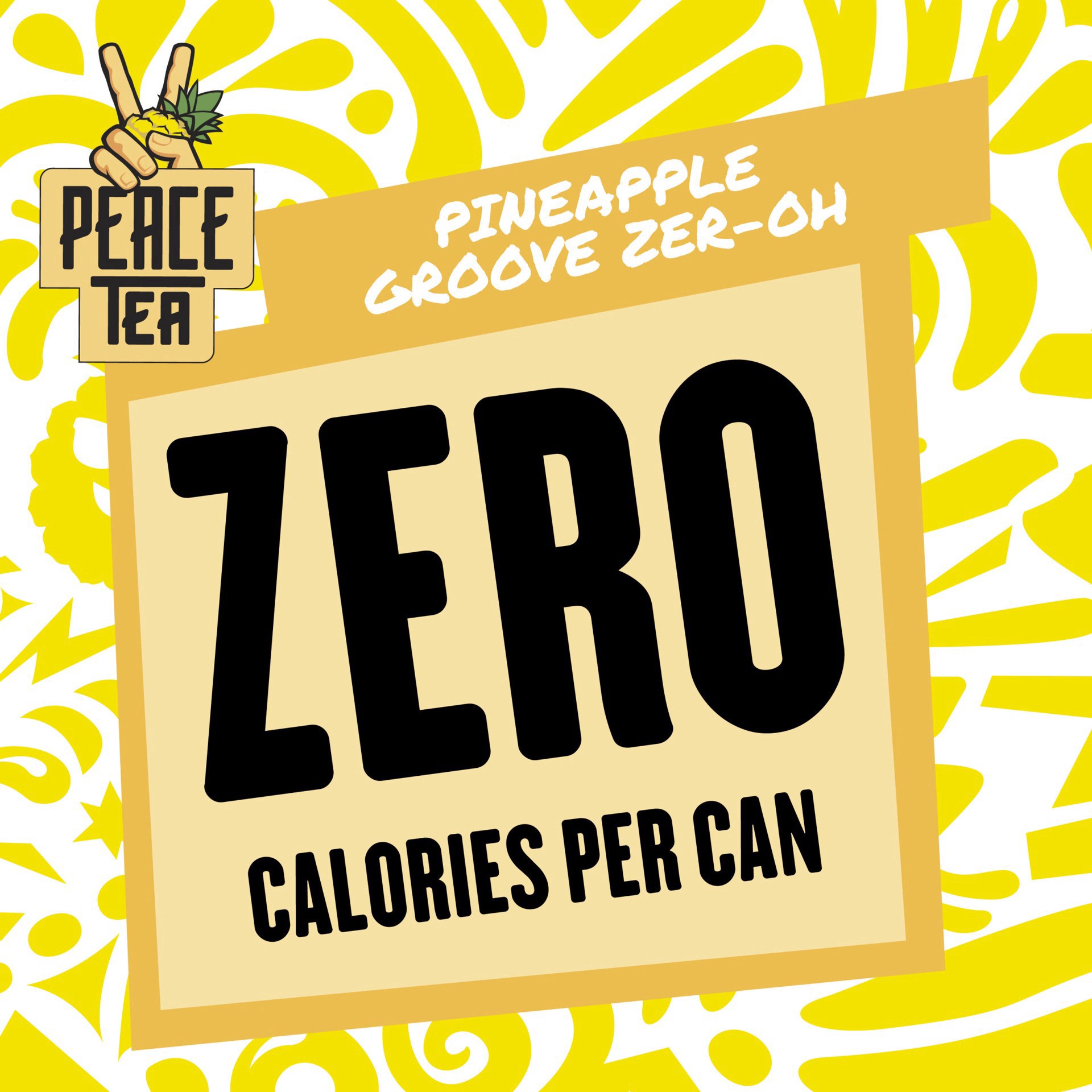 slide 9 of 12, Peace Tea Zer-Oh Sugar Pineapple Groove Tea 23 oz, 23 fl oz