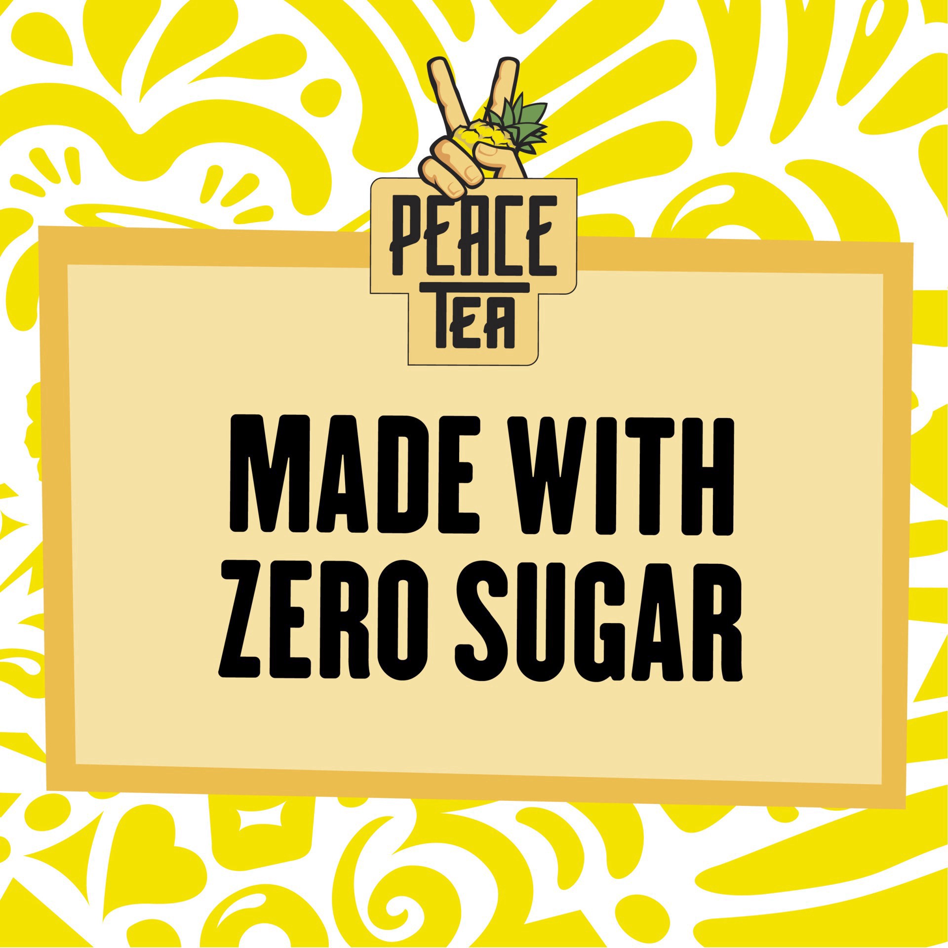 slide 6 of 12, Peace Tea Zer-Oh Sugar Pineapple Groove Tea 23 oz, 23 fl oz