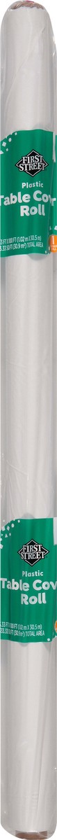 slide 8 of 11, First Street White Table Roll Cover 40X100, 1 ct