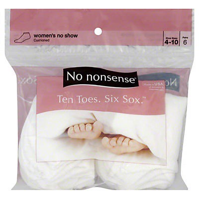 slide 1 of 3, No Nonsense Socks 6 ea, 6 ct