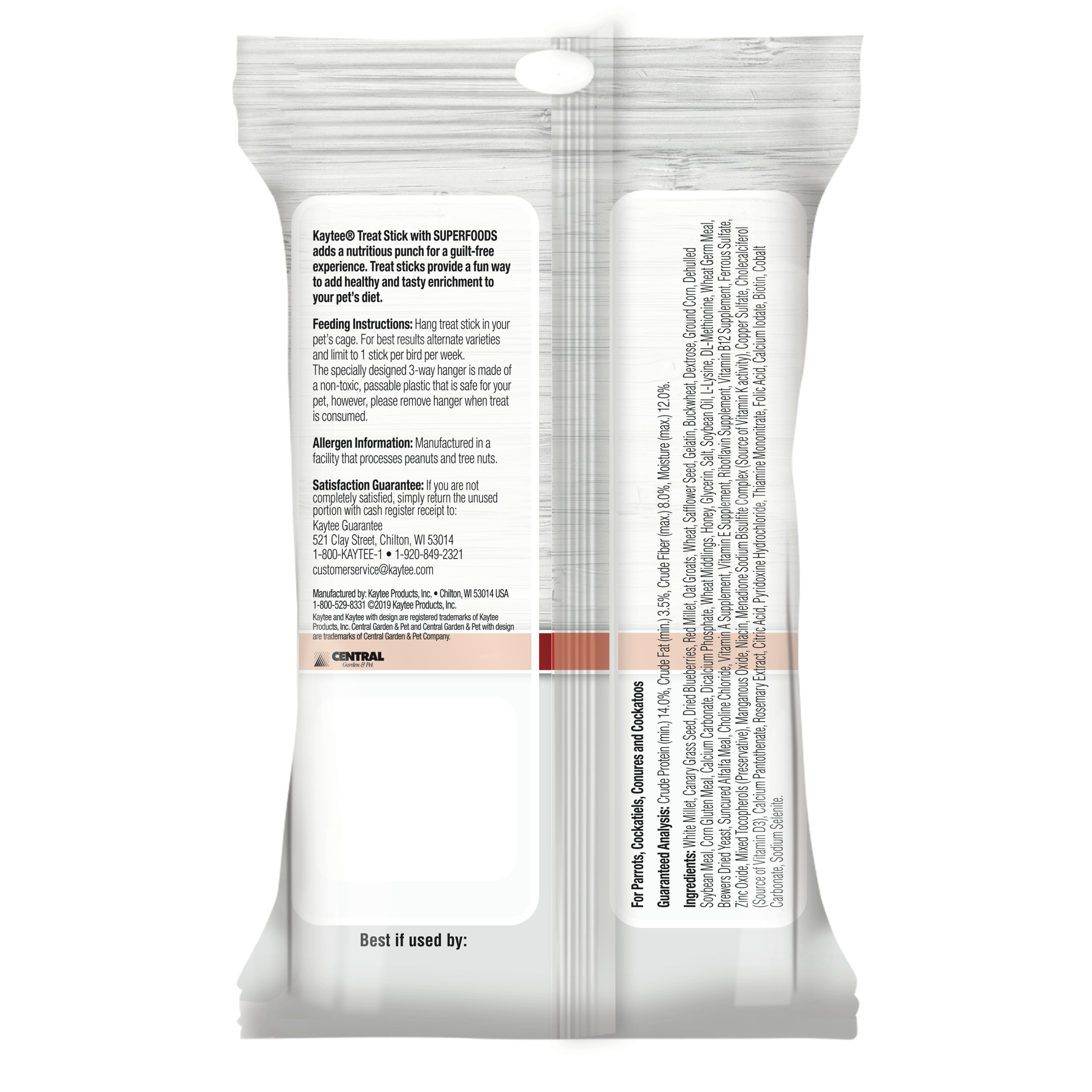 slide 2 of 6, Kaytee Avian Superfood Treat Stick, Blueberry, 5.5 oz, 5.5 oz