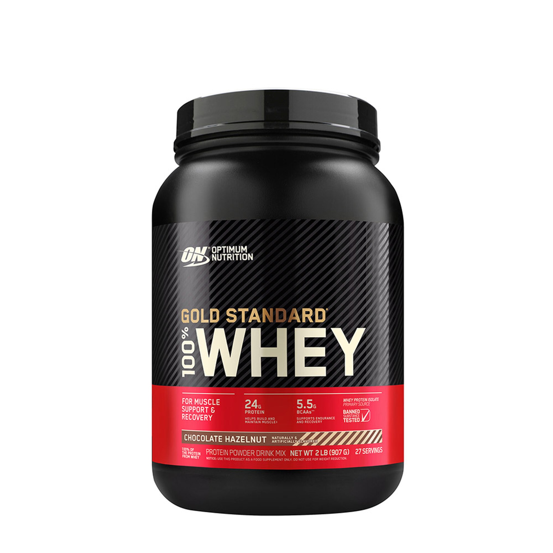 slide 1 of 1, Optimum Nutrition Gold Standard 100% Whey - Chocolate Hazelnut, 2 lb