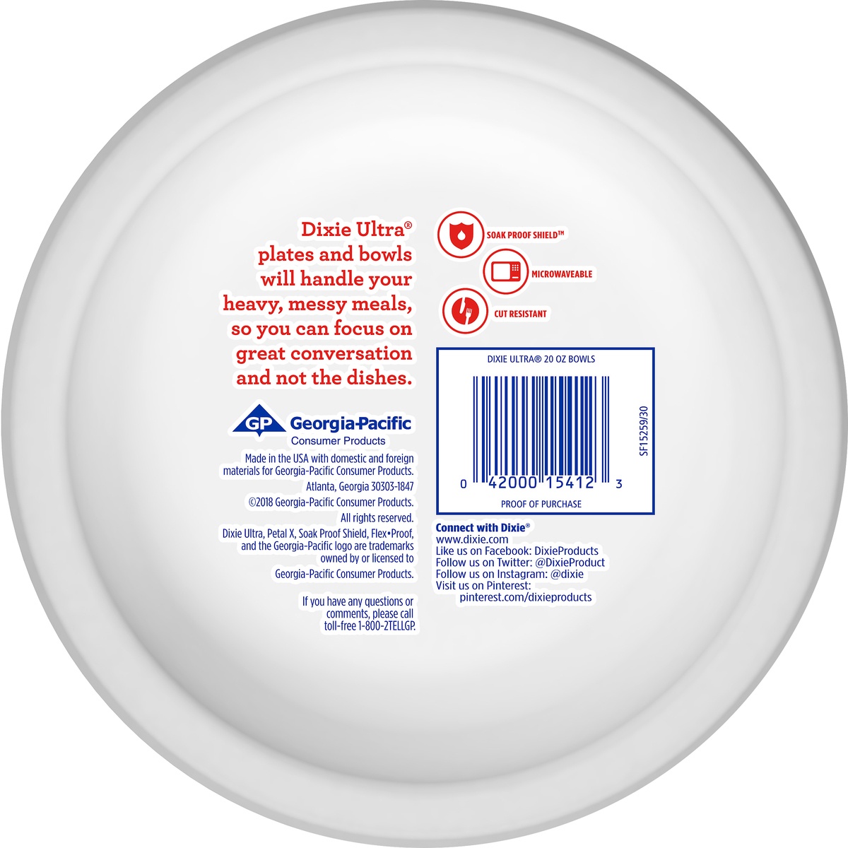 slide 3 of 3, Dixie Ultra Strong Paper Bowls, 26 ct; 20 oz