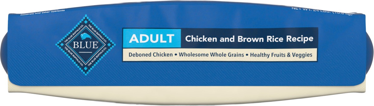 slide 8 of 8, Blue Buffalo Adult Dog Food Chicken & Brown Rice, 24 lb