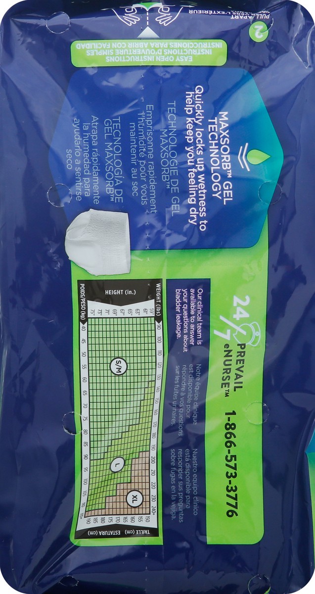 slide 12 of 13, Prevail Extra Large Overnight Absorbency Underwear XL 12 ea, 12 ct