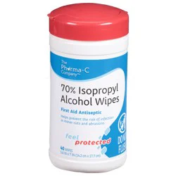 Pharma-C-Wipes Isopropyl Alcohol Wipes 40 ea