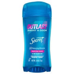 Secret Outlast Clear Gel Antiperspirant Deodorant for Women, Protecting Powder 3.4 oz
