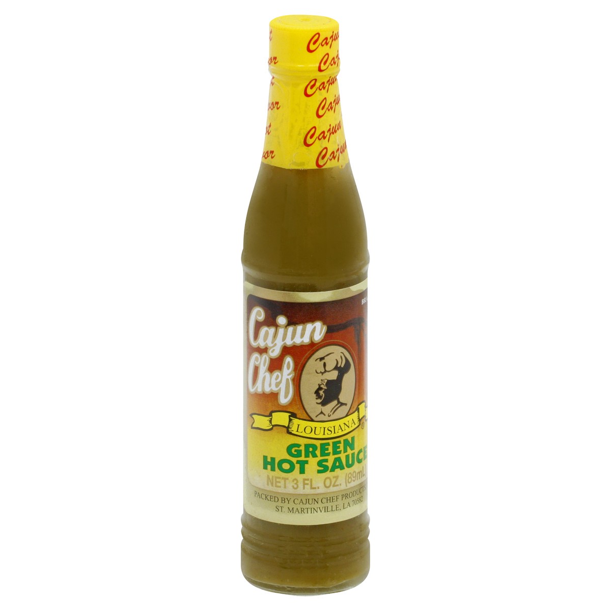 slide 6 of 11, Cajun Chef Green Hot Sauce 3 oz, 3 oz