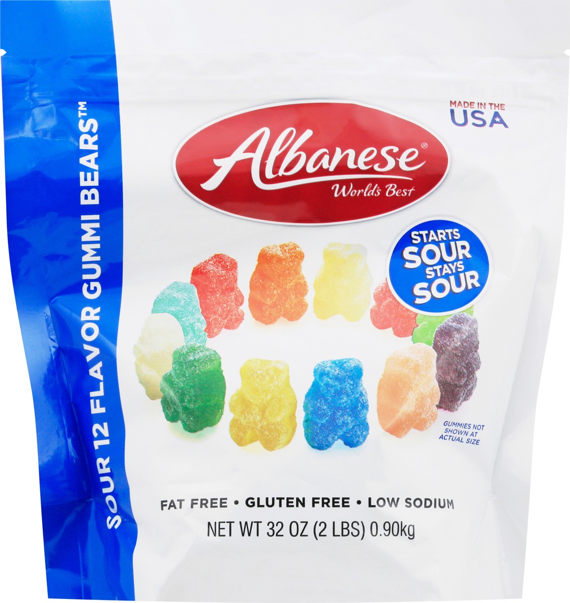 slide 13 of 13, Albanese Sour Gummi Bears Candy, 32 oz