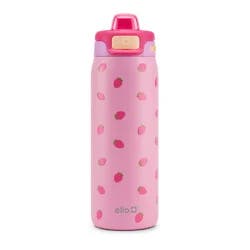 Ello Pop & Fill 18oz Stainless Steel Water Bottle - Strawberries