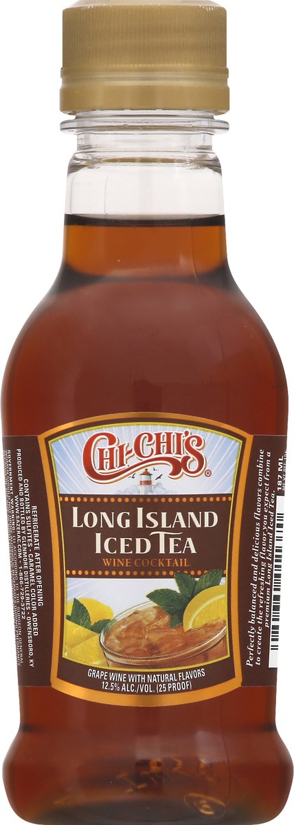 slide 2 of 11, Chi-Chi's Long Island Iced Tea Wine Cocktail 187 ml, 187 ml