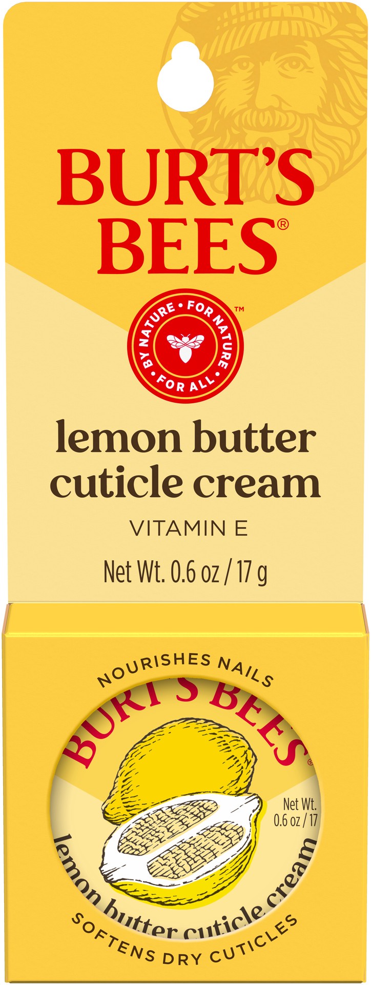slide 1 of 5, Burt's Bees 100% Natural Lemon Butter Cuticle Cream, 0.6 oz
