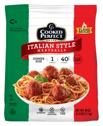 Cooked Perfect Italian Style Meatballs
