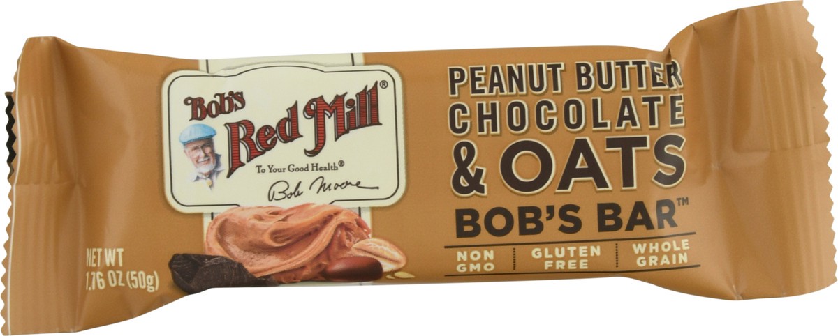 slide 2 of 9, Bob's Red Mill Peanut Butter Chocolate & Oats Bar 1.76 oz Wrapper, 1.76 oz