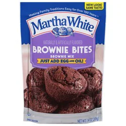 Martha White Brownie Bites Brownie Mix, 7.4 oz Bag