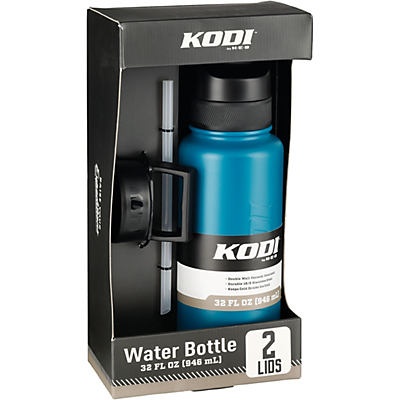 slide 1 of 1, Kodi by H-E-B Stainless Steel Water Bottle - Matte Deep Turquoise, 32 oz