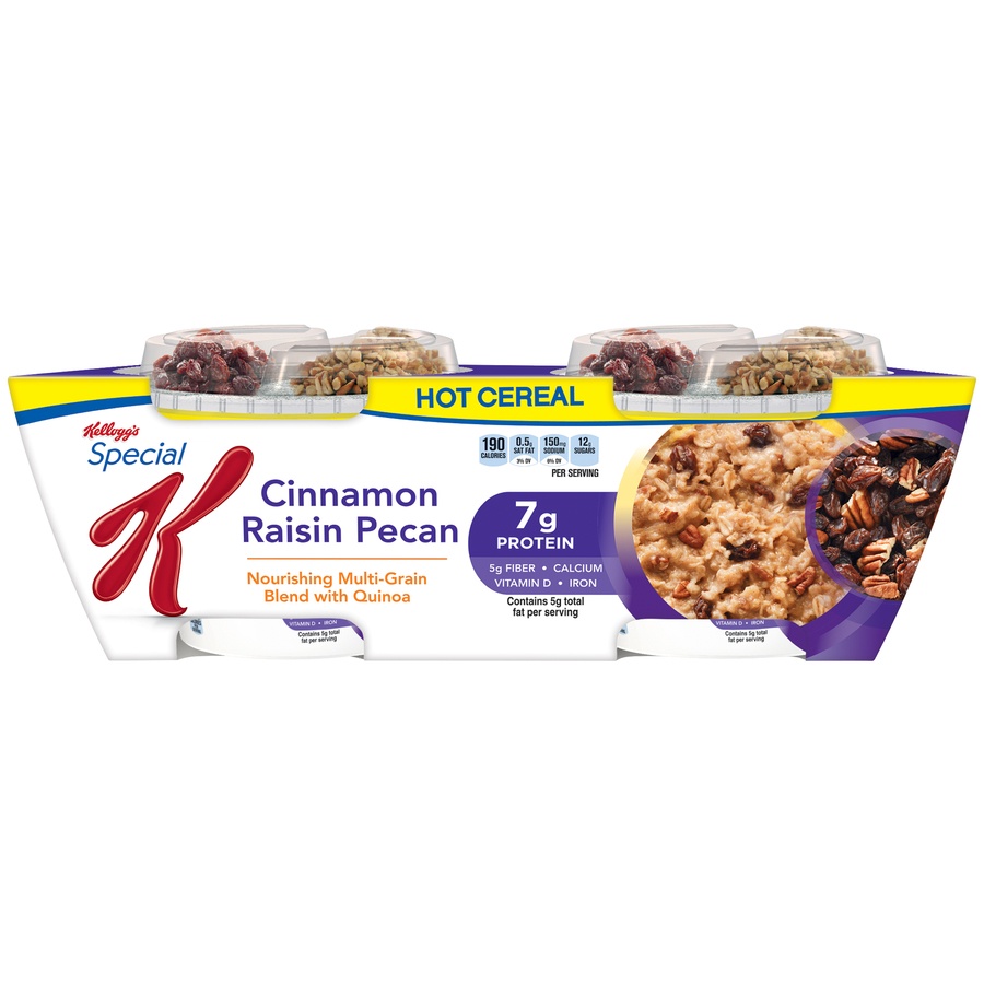 slide 1 of 1, Special K Nourish Multi-Grain Cinnamon Raisin Pecan Hot Cereal, 2 ct