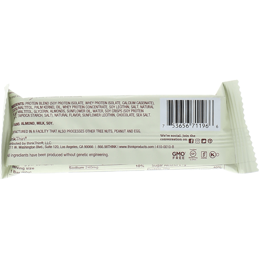 slide 2 of 2, thinkThin Maple Almond High Protein Bar, 2.1 oz