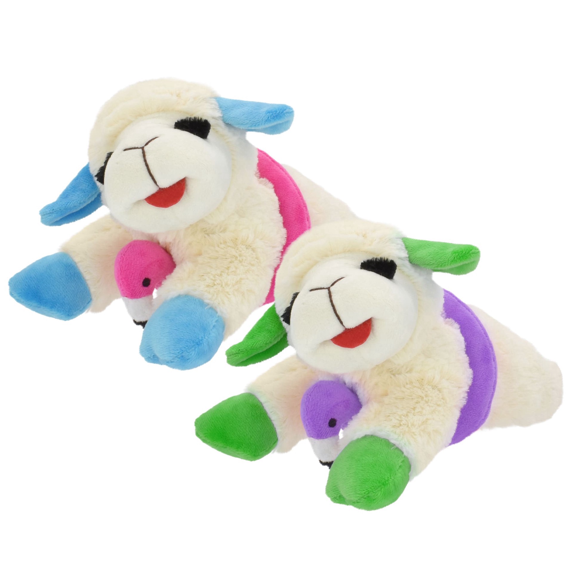 slide 1 of 1, Multipet International Lamb Chop with Flamingo Floatie Assorted Dog Toy, 10.5" L, Large, 10.5 in