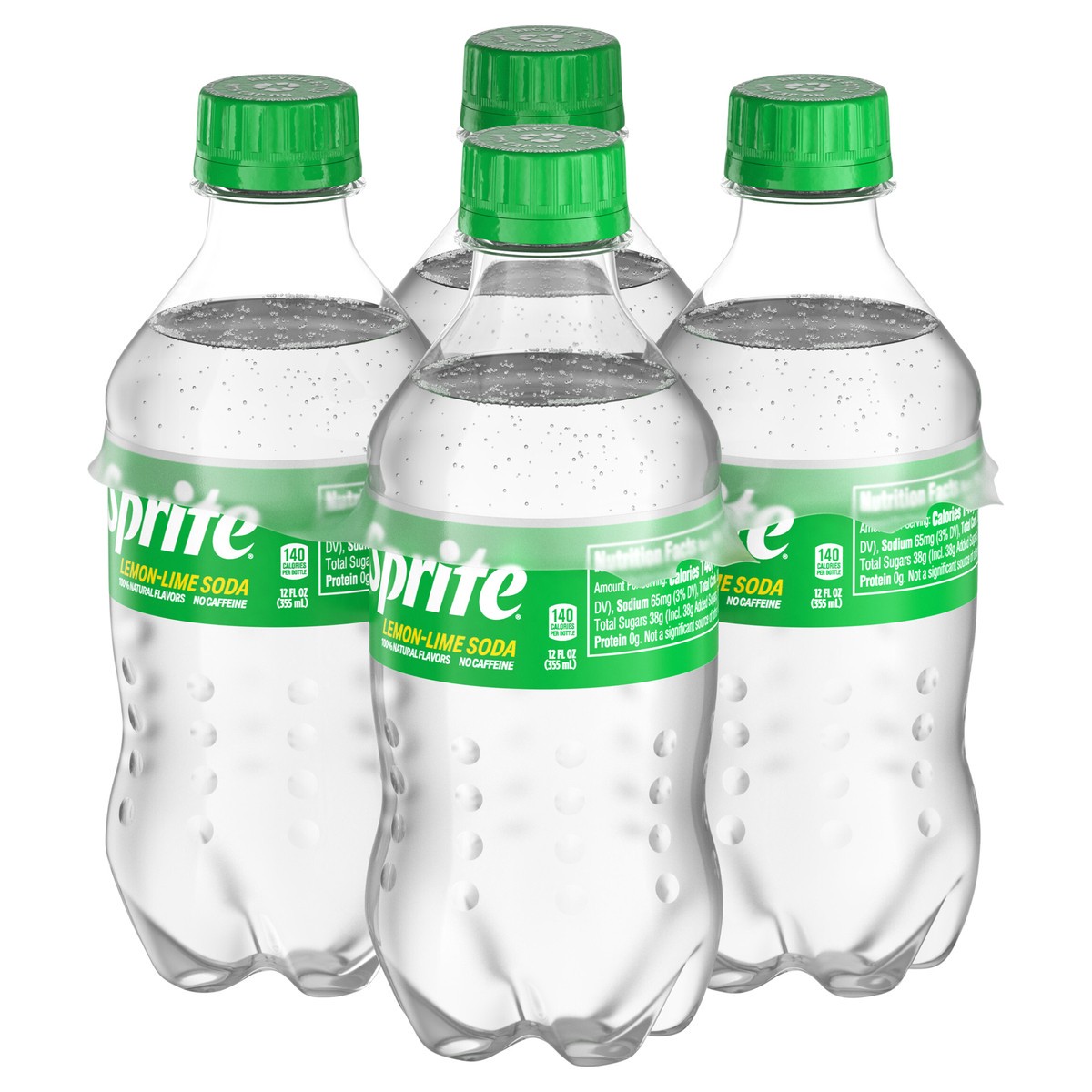 slide 3 of 9, Sprite Bottles, 12 fl oz, 4 Pack, 4 ct