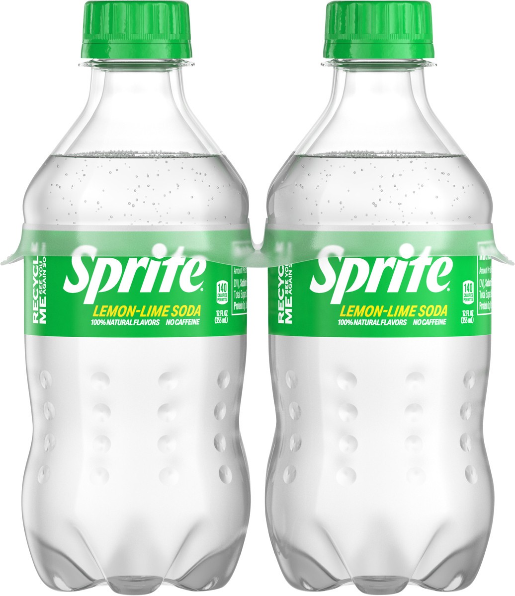 slide 6 of 9, Sprite Bottles, 12 fl oz, 4 Pack, 4 ct