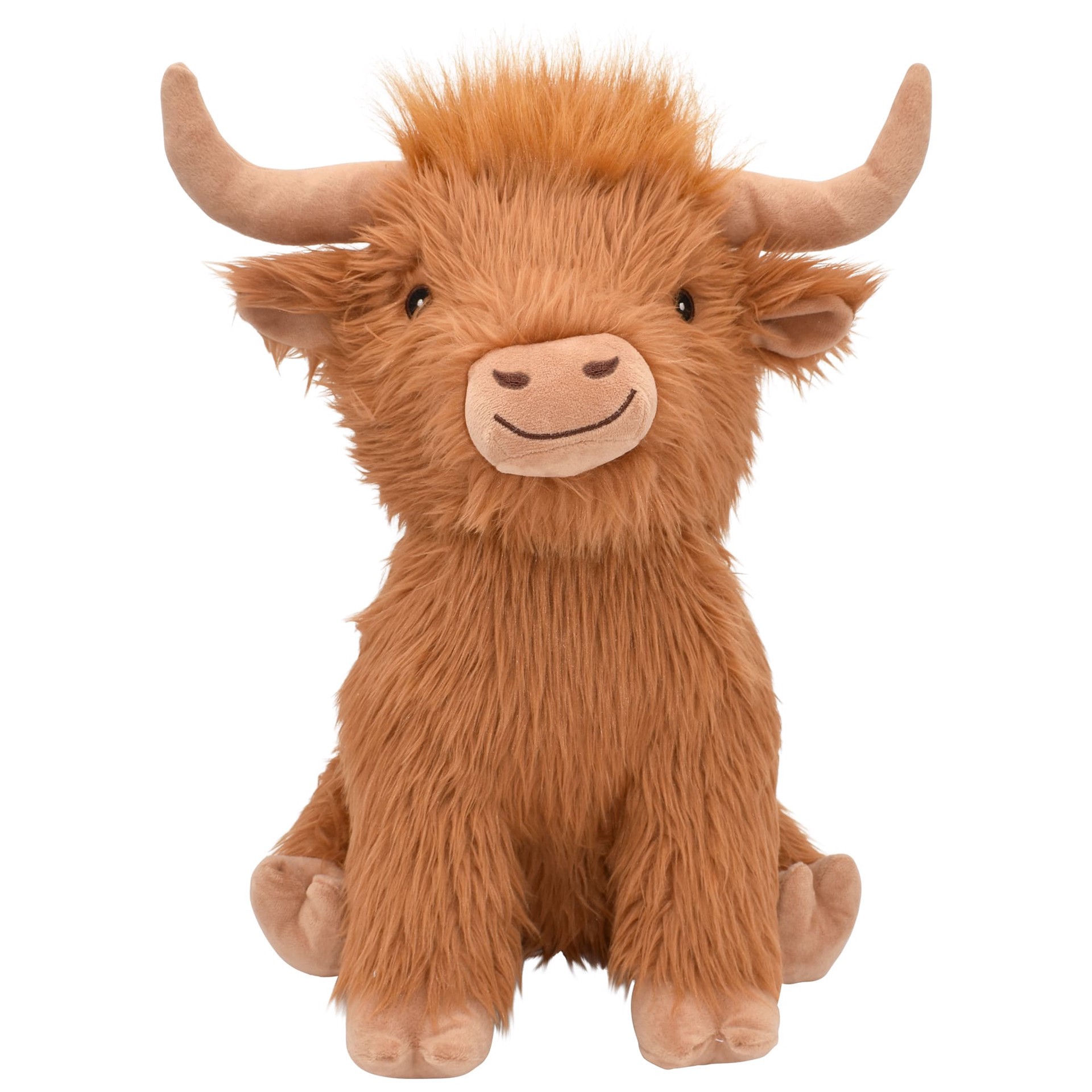 slide 1 of 1, Multipet International Jumbo Highland Cow Dog Toy, 14" H, X-Large, 14 in