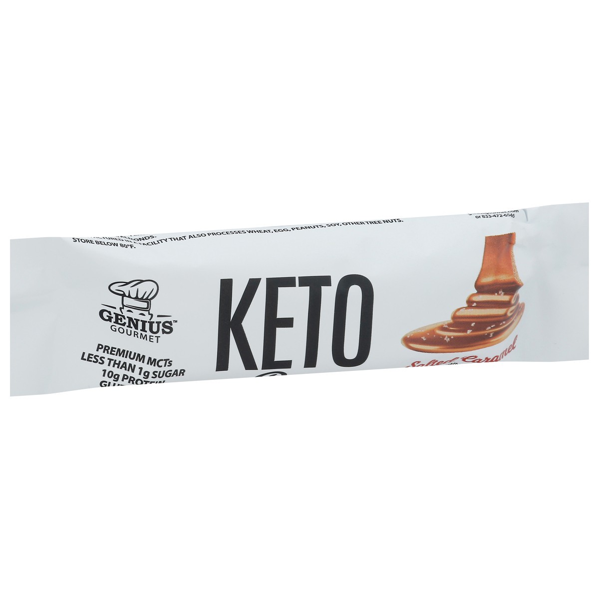 slide 5 of 9, Genius Gourmet Salted Caramel Keto Bar 1.09 oz, 1.09 oz
