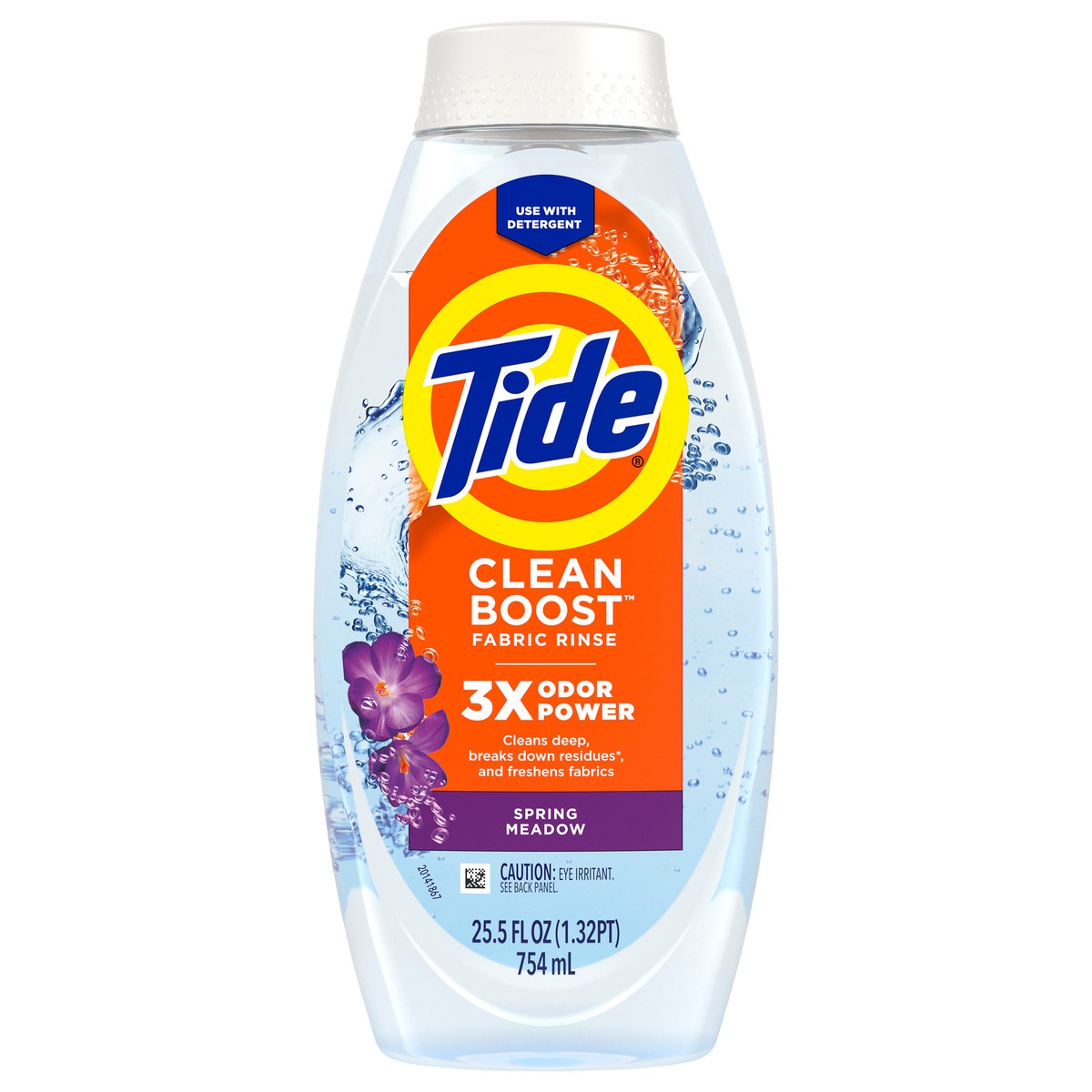 slide 3 of 7, Tide Clean Boost Fabric Rinse, 25.5 fl oz, Removes Odors and Residues, Safe on All Fabrics, Free of Dyes and Heavy Perfumes, Spring Meadow, 25.5 fl oz