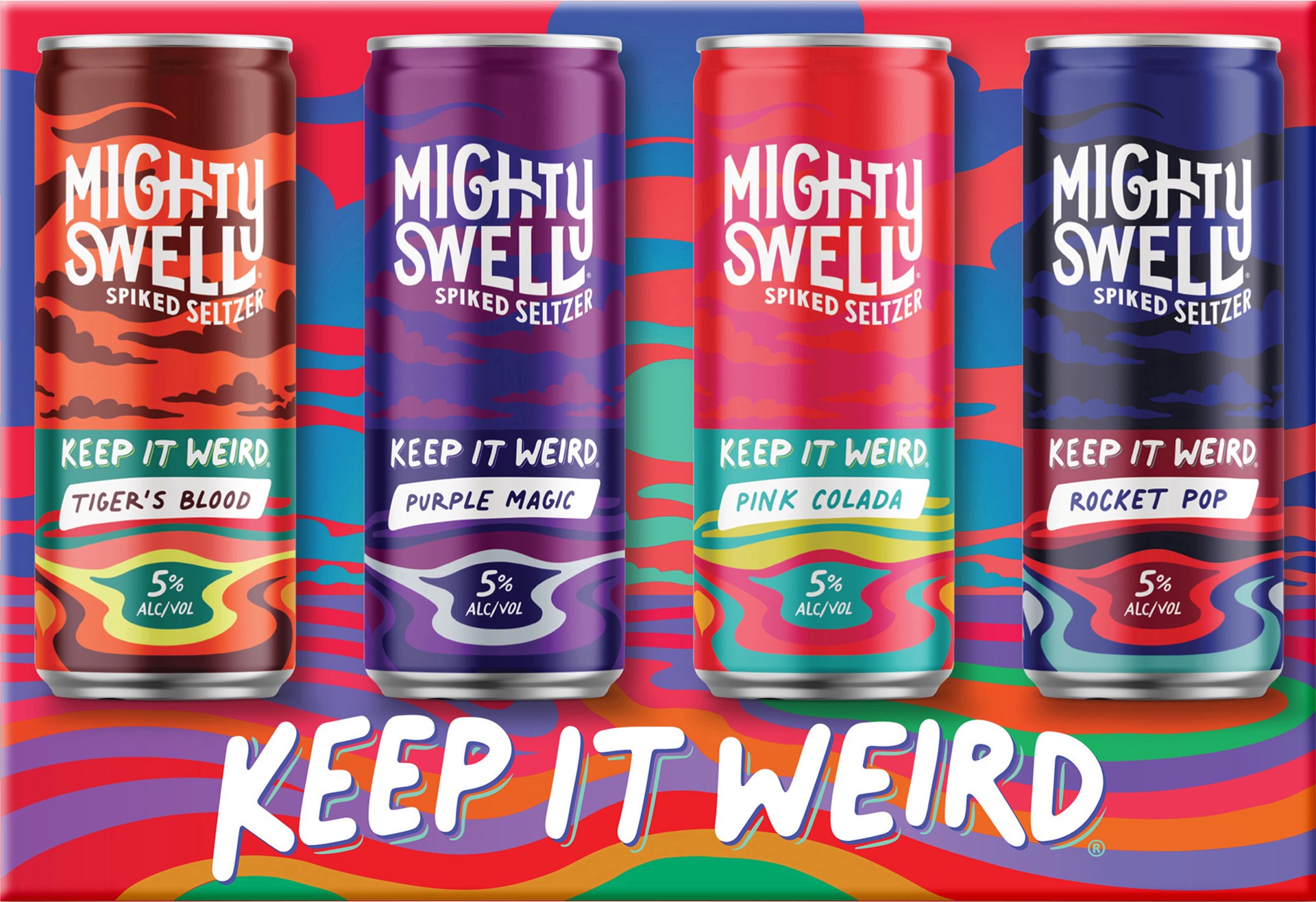 slide 11 of 11, Mighty Swell Spiked Seltzer, Keep It Weird, 1 ct