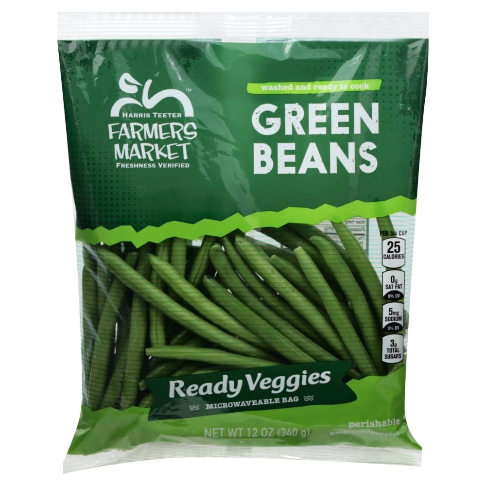 slide 1 of 1, Harris Teeter Farmers Market Green Beans, 1 ct