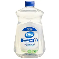 Dial Antibacterial & Sensitive Aloe Scent Liquid Hand Soap Refill, 52 fl oz