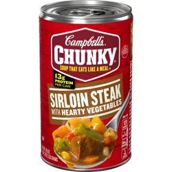 Campbell's Chunky Sirloin Steak With Hearty Vegetables Soup, 18.8 oz