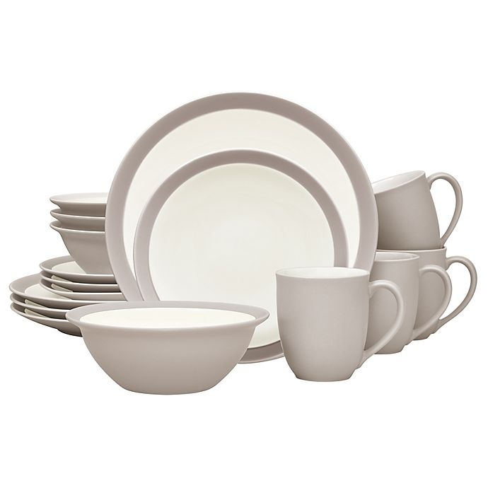 slide 1 of 1, Noritake Colorwave Curve Dinnerware Set - Sand, 16 ct