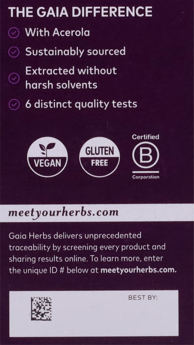 slide 8 of 14, Gaia Herbs Immune Support Black Elderberry 60 Capsules, 60 ct