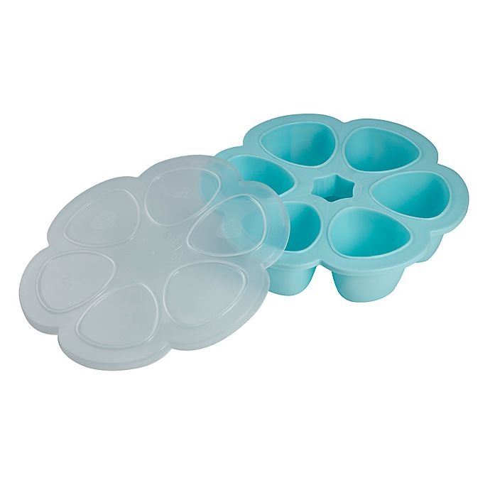 slide 3 of 3, BÉABA Multiportions Tray with Cover - Sky, 30 oz