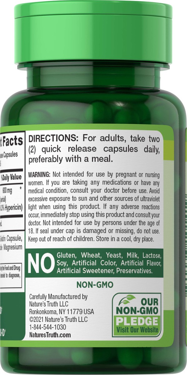 slide 2 of 5, Nature's Truth Standardized St Johns Wort 360 mg - 90 Count, 90 ct