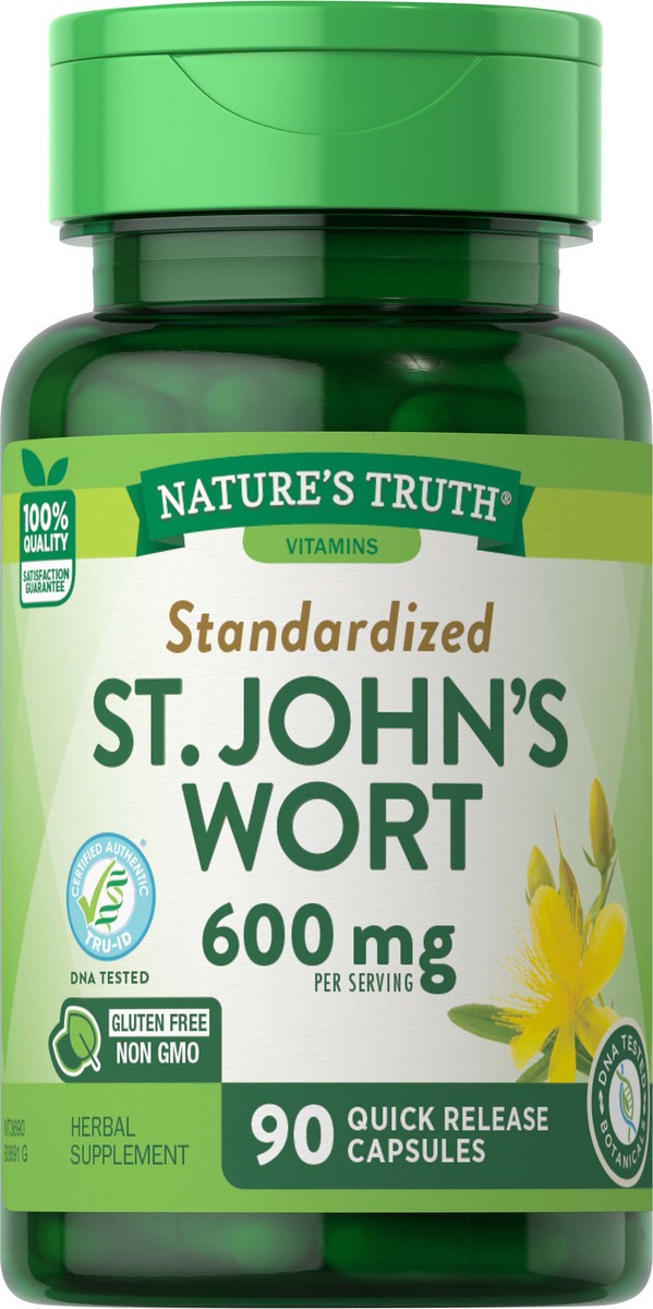 slide 4 of 5, Nature's Truth Standardized St Johns Wort 360 mg - 90 Count, 90 ct